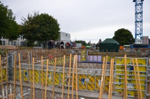 Grundsteinlegung Stadtarchiv An den Wurthen -Blick auf St. Marien © Pressestelle Bild