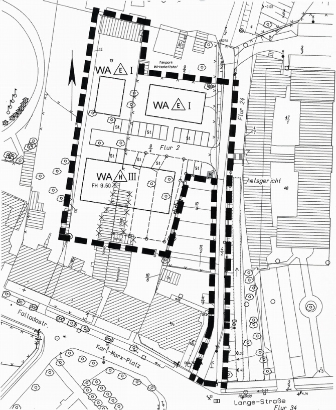 Uebersichtsplan Ergaenzungssatzung - Karl-Marx-Platz - © Stadtbauamt der Universitäts- und Hansestadt Greifswald Bild
