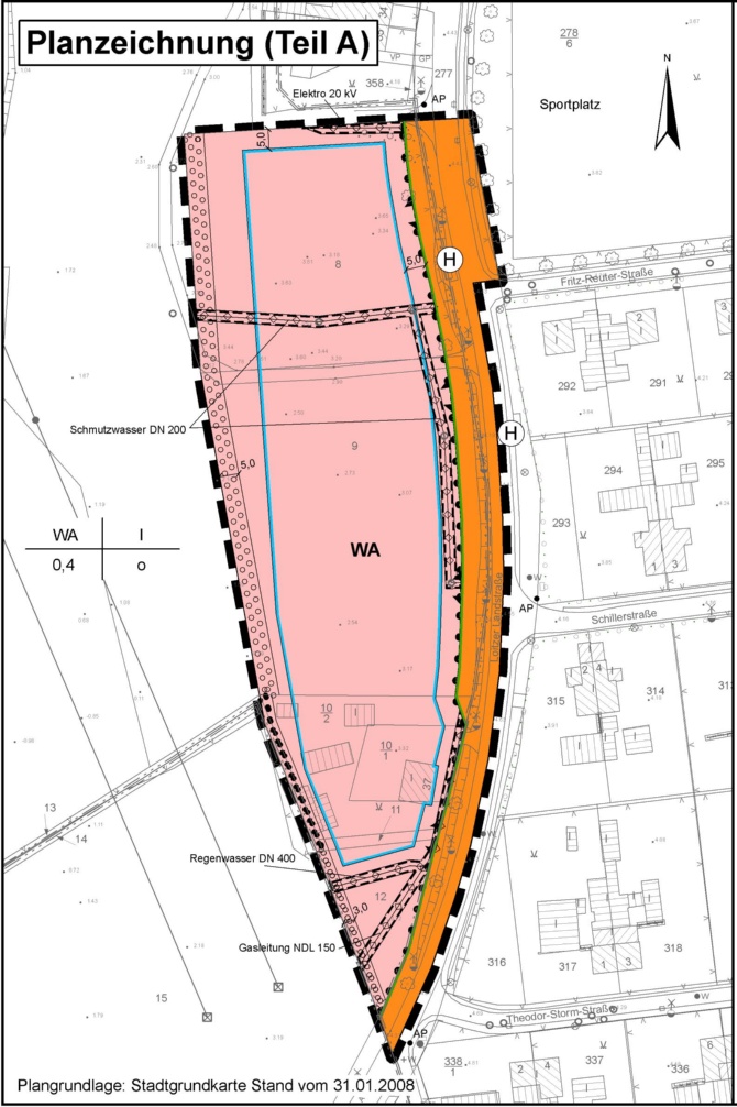 Uebersichtsplan Ergaenzungssatzung Nr. 2 - Westlich Loitzer Landstraße - © Stadtbauamt der Universitäts- und Hansestadt Greifswald Bild