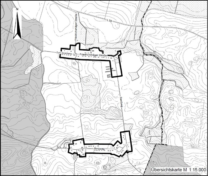 Uebersichtsplan Klarstellungs- und Ergaenzungssatzung Nr. 4 - Friedrichshagen - © Stadtbauamt der Universitäts- und Hansestadt Greifswald Bild