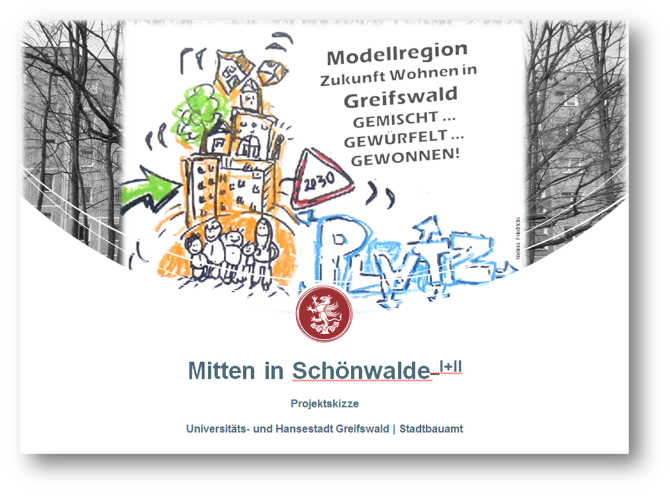 Titelseite Projektskizze Zukunft Wohnen „Mitten in Schönwalde“ Bild