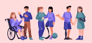 upklyak at freepik.com Diverse handicap people group