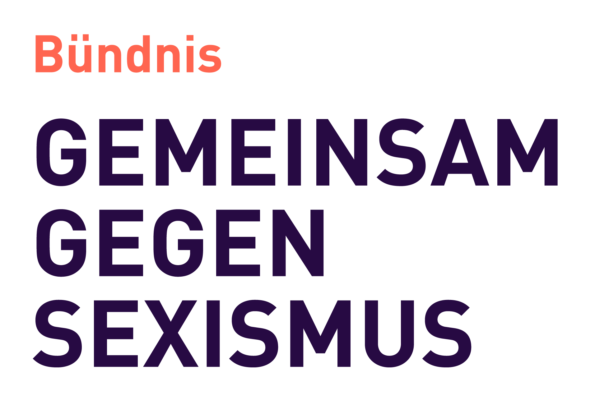 Logo vom Bündnis Gemeinsam gegen Sexismus