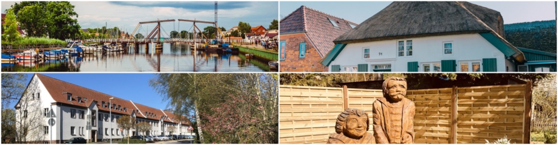 Collage Wieck-Ladebow © Wally Pruß und Heino Förste Collage Wieck Ladebow