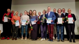 Gruppenfoto Sportehrentag 2022 © Pressestelle der Universitäts- und Hansestadt Greifswald Gruppenfoto mit allen Geehrten beim 31. Sportehrentag am 8. November 2022