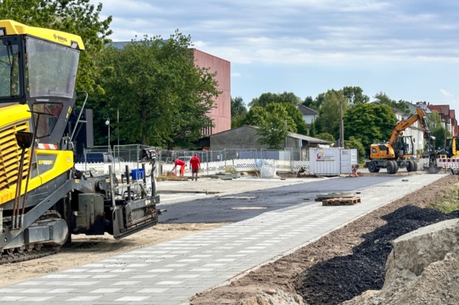 Baufortschritt Straße An den Wurthen Juni © André Gschweng Baufortschritt in der Straße An den Wurthen im Juni 2025