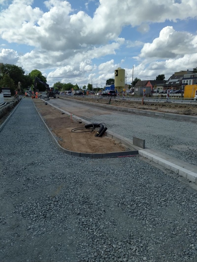 Gehwege u. Fahrbahn Bild