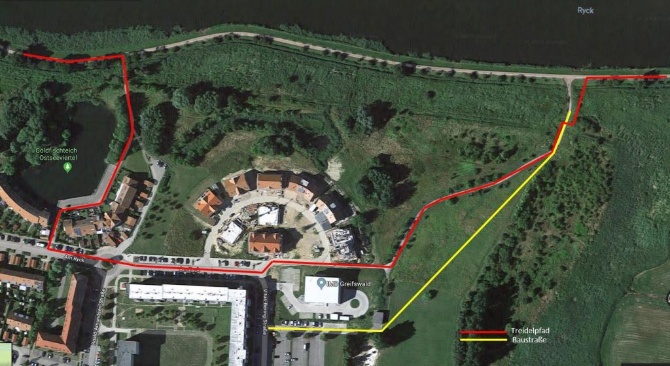 Umleitung Treidelpfad, Quelle Abwasserwerk © Abwasserwerk Umleitung Treidelpfad