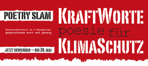 Banner Poetry Slam Klimaschutz Bild