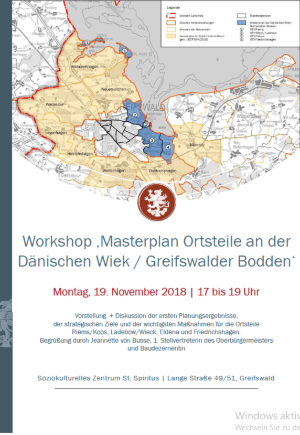 Einladung Masterplan Ortsteile an der Dänischen Wiek © Stadtbauamt Einladung Masterplan Ortsteile an der Dänischen Wiek