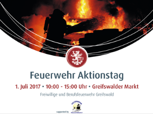 Feuerwehraktionstag Plakat 2017 © Feuerwehr Greifswald Bild