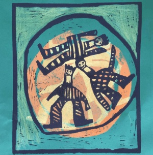 Friedensbilder Martinschule © Martinschule Greifswald Ein Bild aus der Ausstellung Friedensbilder
