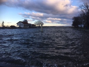 Hochwasser Sperrwerk Wieck © Einsatzleitung BF Bild