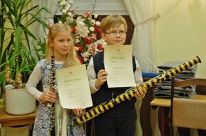 Holzbläser-Duo Pamina Seiberling und Ferdinand Witt (2) © Musikschule Bild