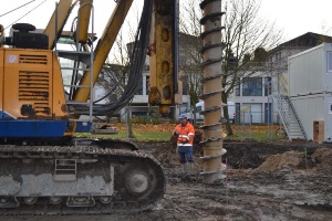 Neubau Stadtarchiv Bohrpfahlgründung , Foto Pressestelle (17) © Pressestelle Bohrpfahlgründung für Neubau des Stadtarchiv