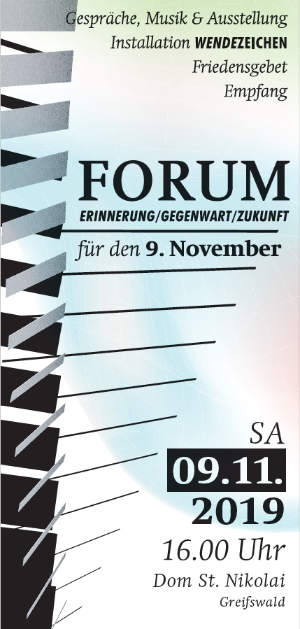 Plakat 30 Jahre Mauerfall im Dom © Pommerscher Evangelischer Kirchenkreis Plakat Erinnerung 30 Jahre Mauerfall im Dom