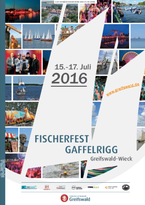 Plakat Fischerfest Gaffelrigg Hochformat © Volker Pesch Bild