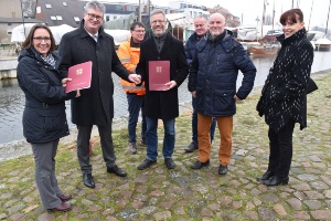 Januar_Fördermittelbescheid (33) © Pressestelle Übergabe Fördermittelbescheid Spundwand und hansering
