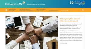 PM07_Website RettungsRingMV Landesportal Corona-Hilfen © Wirtschaftsfördergsellschaft Vorpommern Website RettungsRingMV