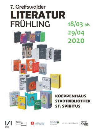 Plakat Literaturfrühling 2020 © Koeppen-Haus Plakat Literaturfrühling 2020