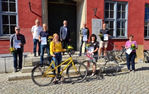 Pokalübergabe Stadtradeln, Foto Pressestelle © Pressestelle Pokalübergabe Stadtradeln