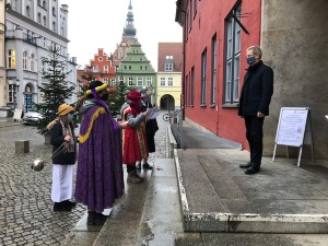 Sternsinger segnen Greifswalder Rathaus, Foto Pressestelle (10) © Pressestelle Sternsinger segnen Greifswalder Rathaus