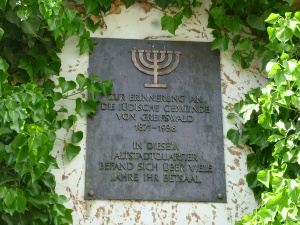Gedenktafel f. jüdische Gemeinde (c) UHGW © UHGW Bild