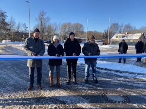 Parkplatz An der Klosterruine © Pressestelle der Universitäts- und Hansestadt Greifswald Einweihung des neuen Park&Ride Parkplatzes An der Klosterruine