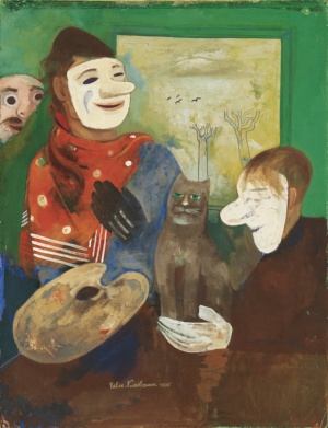 Masken und Katze von Felix Nussbaum © Christian Grovermann Masken und Katze von Felix Nussbaum aus dem Jahr 1935, das im Felix-Nussbaum-Haus in Osnabrück ausgestellt ist