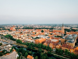 Luftbild Greifswald © Till Junker Blick auf das Stadtgebiet von der Universitäts- und Hansestadt Greifswald