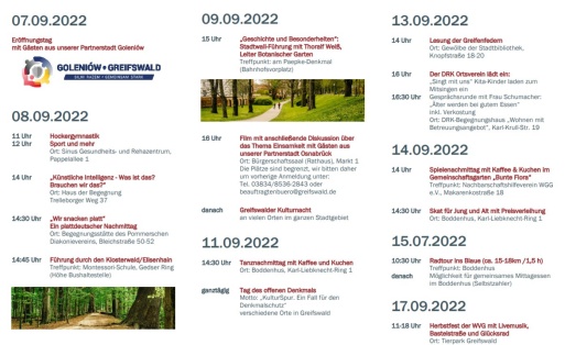 Screenshot aus dem Flyer zum Programm der Seniorentage vom 7. bis 17. September 2022 in Greifswald