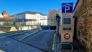 Tiefgarage am Markt © Pressestelle Einfahrt zur Tiefgarage am Markt