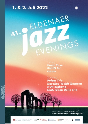 Plakat Eldenaer Jazz Evenings 2022 © Amt für Bildung, Kultur und Sport Plakat Eldenaer Jazz Evenings 2022