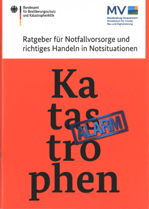 Titelseite des Ratgebers für Notfallvorsorge und richtiges Handeln in Notsituationen vom Bundesamt für Bevölkerungsschutz und Katastrophenhilfe