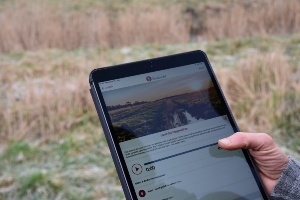 Screenshot der Greifswald-App © Pressestelle der Universitäts- und Hansestadt Greifswald Moorspaziergang in der Greifswald-App
