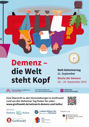 Plakat Woche der Demenz und Welt-Alzheimertag © Netzwerk Demenz und Kultur Plakat zum Welt-Alzheimertag am 21. September und zur Woche der Demenz vom 18. bis 24. September