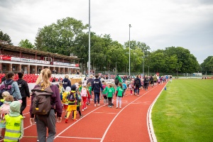 13. Olympiade Fit für die Schule Hanse-Kinder (c) Andre Gschweng (12) © Andre Gschweng Sportverein des kommunalen Kita-Eigenbetriebs Hanse-Kinder lädt zum Familiensportfest ein