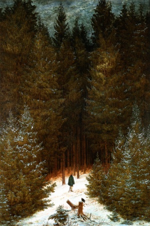 Der_Chasseur_im_Walde_-_Caspar_David_Friedrich © Wiki Commons Caspar David Friedrich - Der Chausseur im Walde