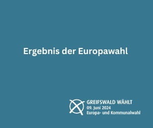 Ergebnis der Europawahl 2024 © Canva - Pressestelle blaue Grafik - Ergebnis der Europawahl 2024