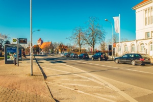 Europakreuzung_Mai2017(WallyPruss) © Wally Pruß Anklamer Straße mit Blick auf die Europakreuzung