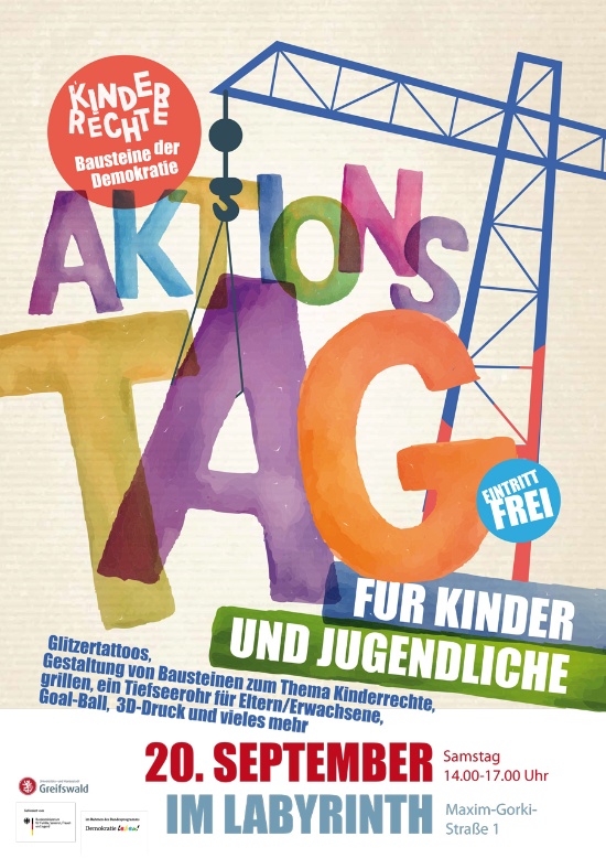 Plakat zum Aktionstag für Kinder und Jugendliche 2025