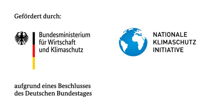 Logo BMWK und NKI © Bundesministerium für Wirtschaft und Klimaschutz Links steht das Logo des Bundesministeriums für Wirtschaft und Klimaschutz und rechts das Logo der Nationalen Klimaschutzinitiative