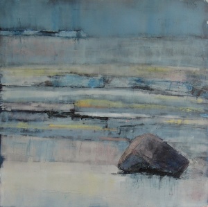 Am Meer I, Öl, 40x40 Lilo Schlösser © Lilo Schlösser Quelle Pommerscher Künstlerbund Bild