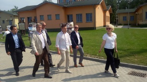 Stadtrundgang OB u. Stadtpräsident in Stettin © Stadt Greifswald Besuch des Oberbürgermeisters in der polnischen Partnerstadt Stettin