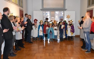 Sternsinger St. Joseph im Rathaus, Foto Pressestelle (9) © Pressestelle Sternsinger im Rathaus 2019