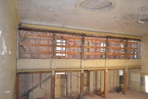 Stralsunder Straße, Besichtigung April 2017, Foto Pressestelle (7) © Pressestelle Der Emporensaal in der Stralsunder Straße im April 2017