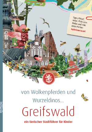 Titelseite Tierischer Stadtrundgang für Kinder © Grafische Gestaltung Cindy Schmid Bild