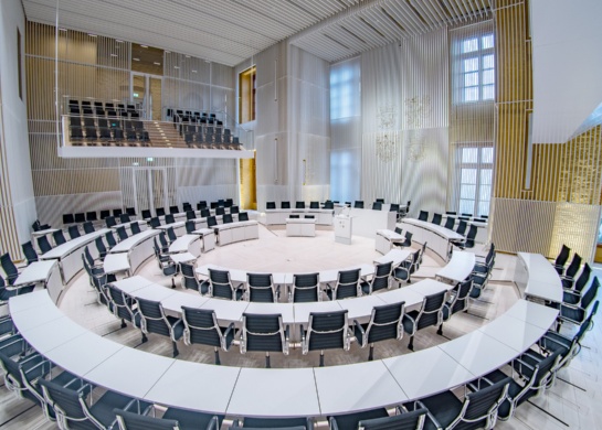 Plenarsaal im Schweriner Schloss