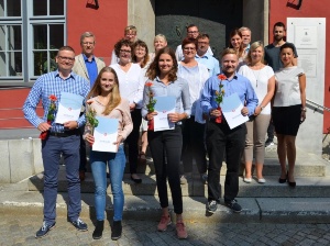 neue Auszubildende 2018, Foto Pressestelle (19) - Kopie © Pressestelle die neuen Azubis 2018 und ihre Ausbilder